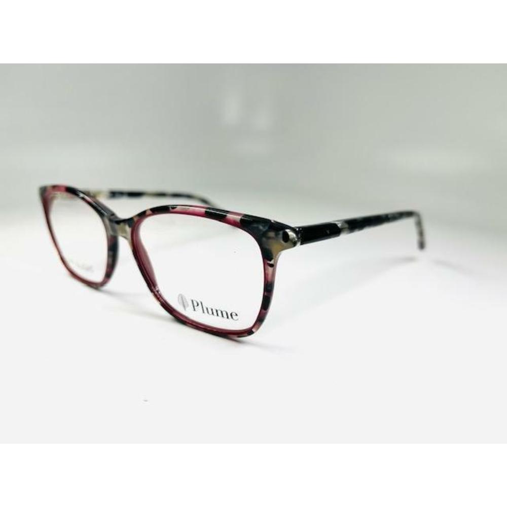 Thin & Light PLUME Eyewear Bordeau & Grey Tortoise ANI Eyeglasses 51/15/140